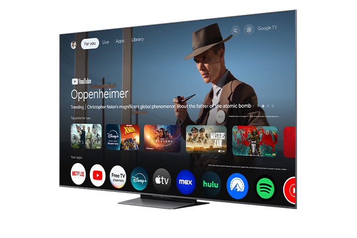 TCL 85" QM8K Series QD-Mini LED QLED 4K UHD Smart TV with Google TV – 85QM8K