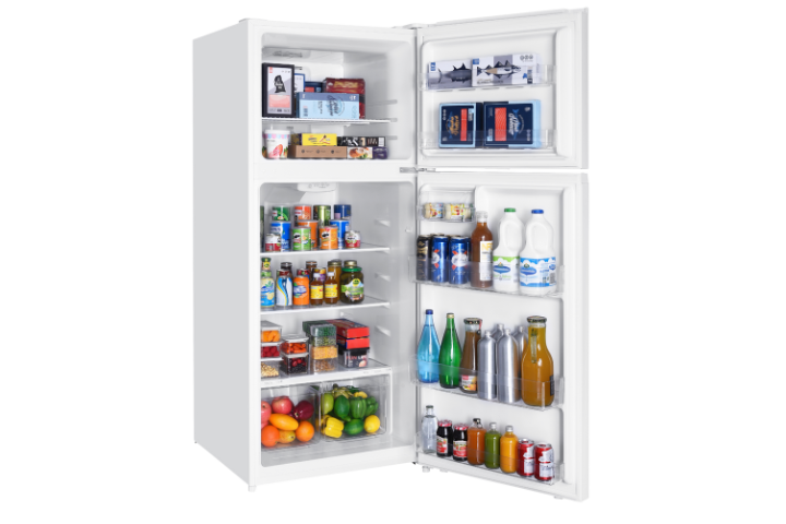 17.6 cu. ft. Top Mount Refrigerator with Total No Frost, Humidity Slider Crispers, and Precise Electronic Temperature Control- (White) - TRT18T4AW-CA