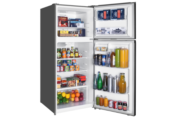 17.6 cu. ft. Top Mount Refrigerator with Total No Frost, Humidity Slider Crispers, and Precise Electronic Temperature Control- (Stainless Steel Look) - TRT18T4AL-CA