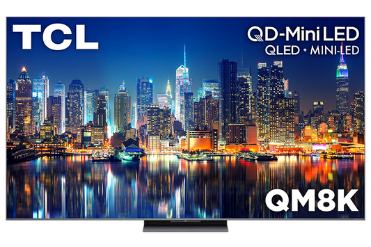 TCL 85" QM8K Series QD-Mini LED QLED 4K UHD Smart TV with Google TV – 85QM8K