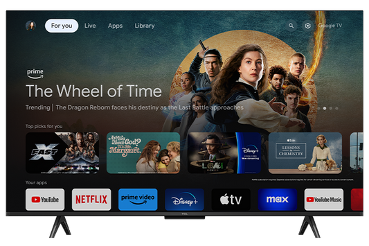 TCL 43" S Class 4K UHD HDR LED Smart TV with Google TV – 43S551G-CA