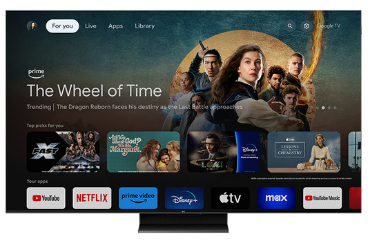 TCL 55" Q Class 4K UHD HDR QD-Mini LED Smart TV with Google TV – 55QM751G