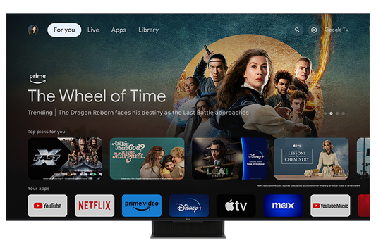 TCL 65" Q Class 4K UHD HDR QD-Mini LED Smart TV with Google TV – 65QM851G