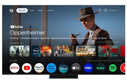 TCL 75" QM7K Series QD-Mini LED QLED 4K UHD Smart TV with Google TV – 75QM7K