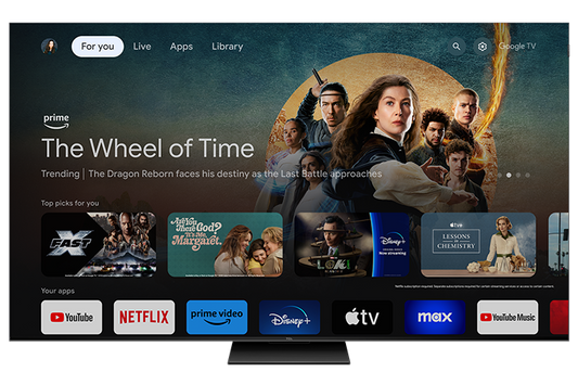 TCL 85" Q Class 4K UHD HDR QD-Mini LED Smart TV with Google TV – 85QM751G