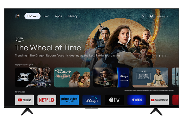 TCL 85" S Class 4K UHD HDR LED Smart TV with Google TV – 85S551G-CA