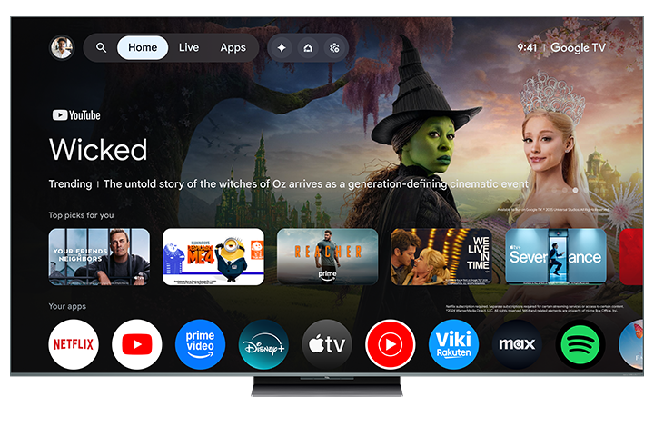 TCL 65" QM9K Series QD-Mini LED QLED 4K UHD Smart TV with Google TV – 65QM9K