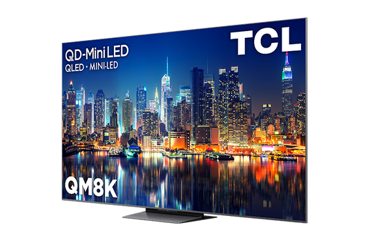 TCL 75" QM8K Series QD-Mini LED QLED 4K UHD Smart TV with Google TV – 75QM8K