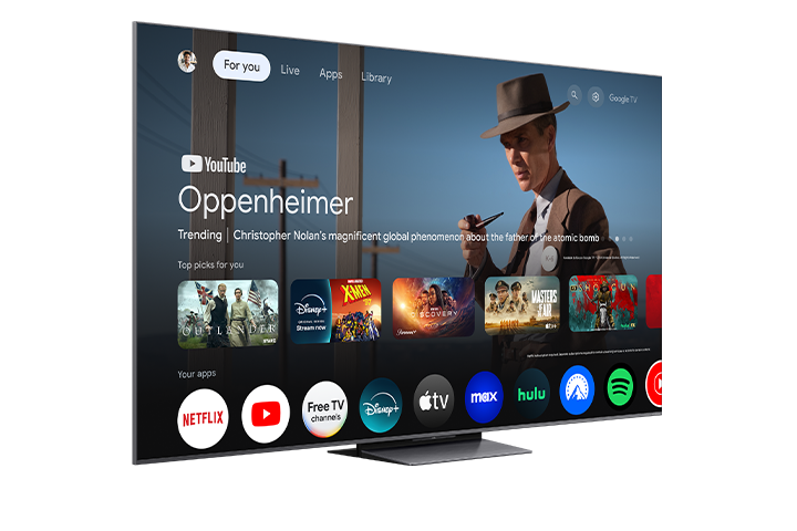 TCL 85" QM8K Series QD-Mini LED QLED 4K UHD Smart TV with Google TV – 85QM8K