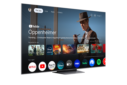 TCL 85" QM8K Series QD-Mini LED QLED 4K UHD Smart TV with Google TV – 85QM8K