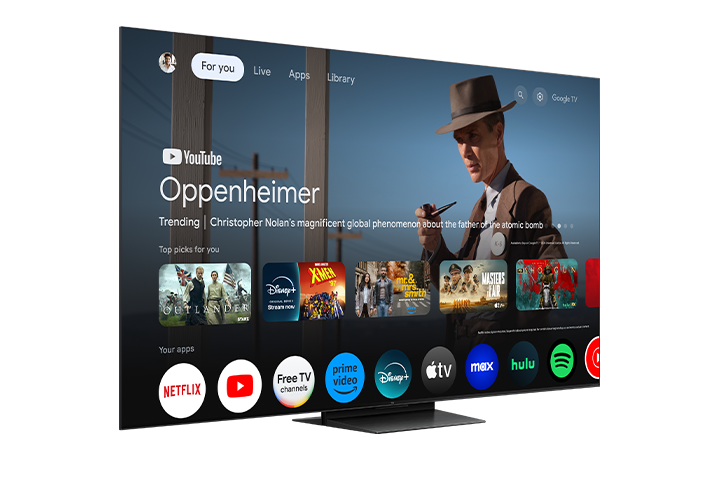 TCL 75" QM7K Series QD-Mini LED QLED 4K UHD Smart TV with Google TV – 75QM7K