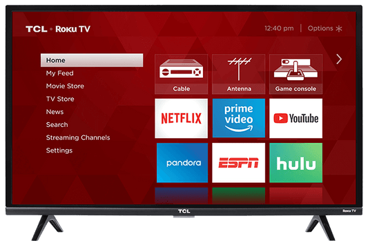 TCL 40” CLASS 3-SERIES FHD LED ROKU SMART TV - 40S325-CA