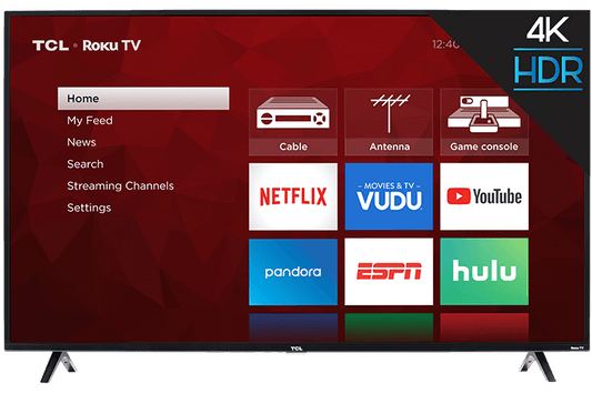 TCL 55" Class 4-Series 4K UHD HDR Roku Smart TV - 55S421-CA