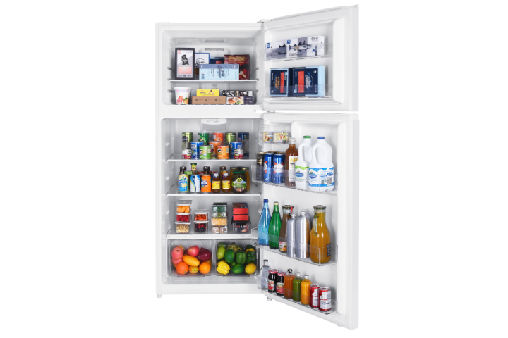 17.6 cu. ft. Top Mount Refrigerator with Total No Frost, Humidity Slider Crispers, and Precise Electronic Temperature Control- (White) - TRT18T4AW-CA