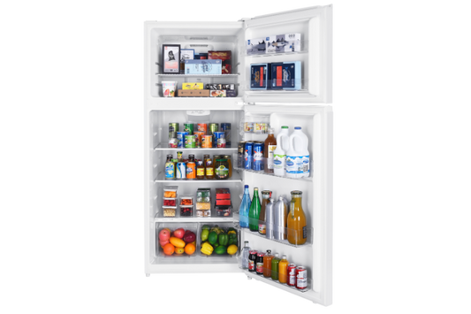17.6 cu. ft. Top Mount Refrigerator with Total No Frost, Humidity Slider Crispers, and Precise Electronic Temperature Control- (White) - TRT18T4AW-CA