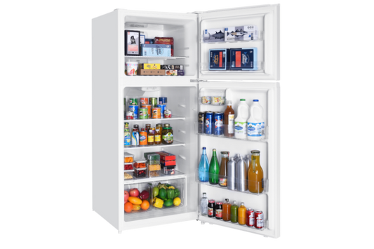 17.6 cu. ft. Top Mount Refrigerator with Total No Frost, Humidity Slider Crispers, and Precise Electronic Temperature Control- (White) - TRT18T4AW-CA