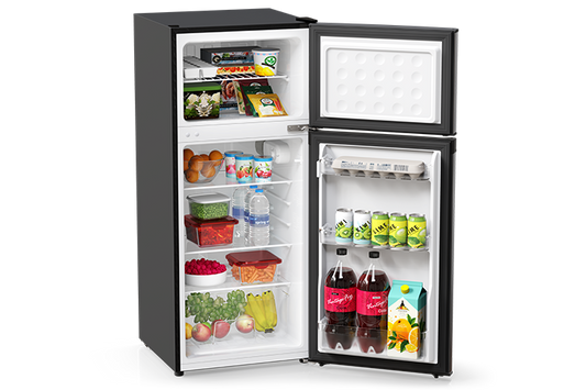 TCL 4.5 Cu.Ft. Two Door Refrigerator - Black Stainless Look