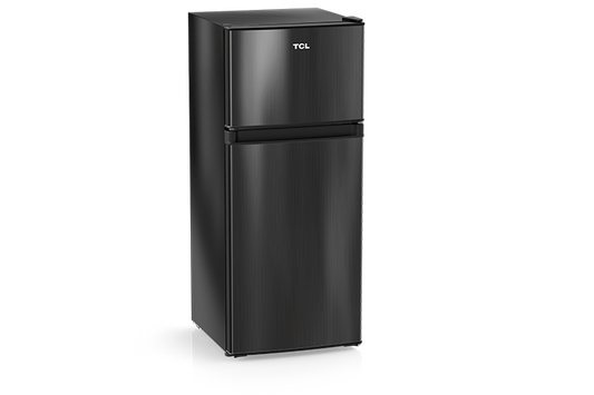 TCL 4.5 Cu.Ft. Two Door Refrigerator - Black Stainless Look