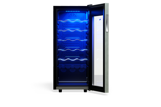 TCL 18 Bottles Single Temperature Zone Free Standing Wine Cooler - TRW18F6AS