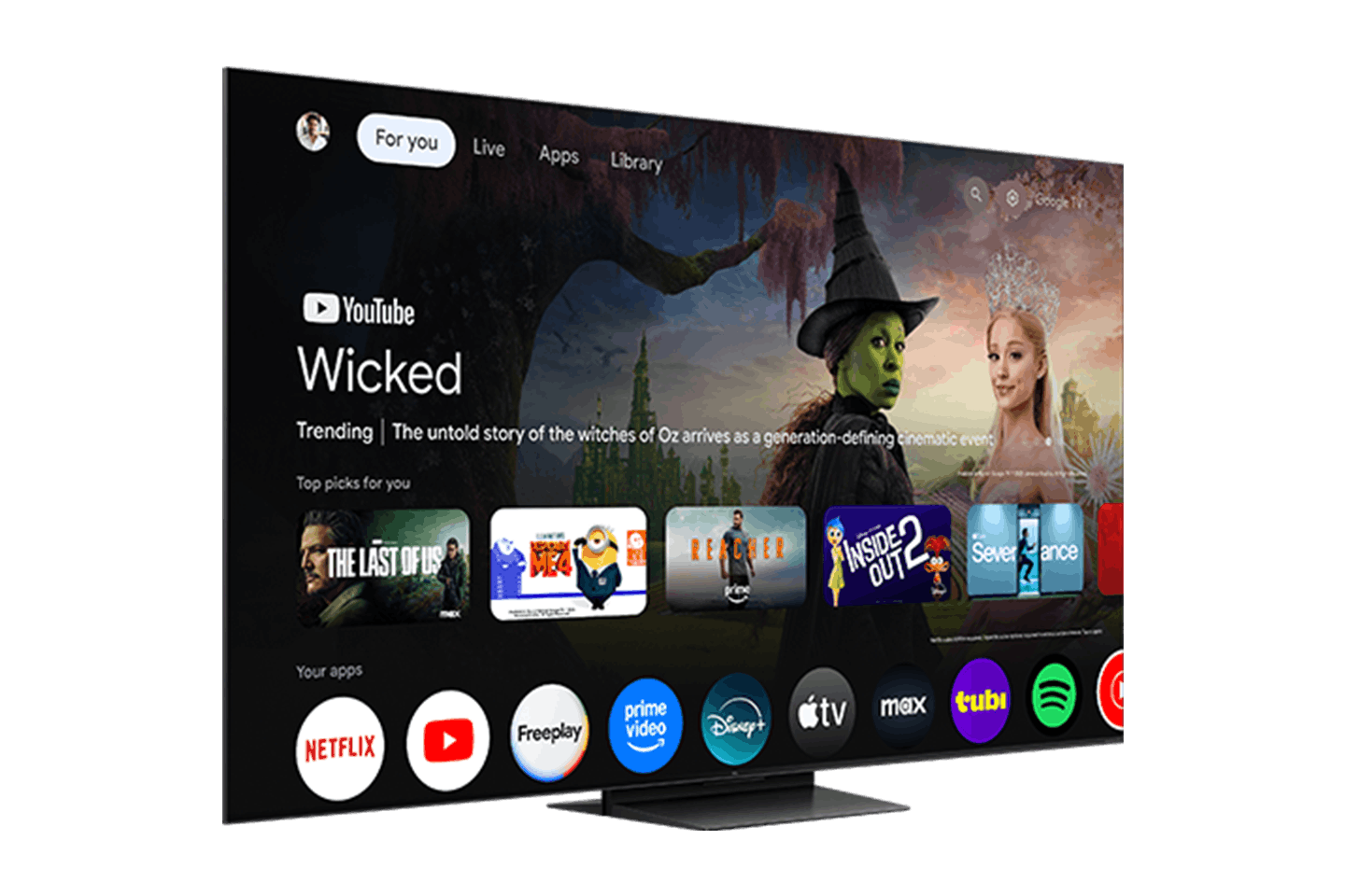 TCL 65" QM7L Series SQD-Mini LED 4K UHD HDR Smart TV with Google TV – 65QM7L