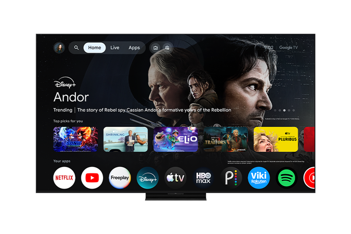 TCL 85" A400U Designer Series QD-Mini LED Smart TV with Google TV - 85A400U
