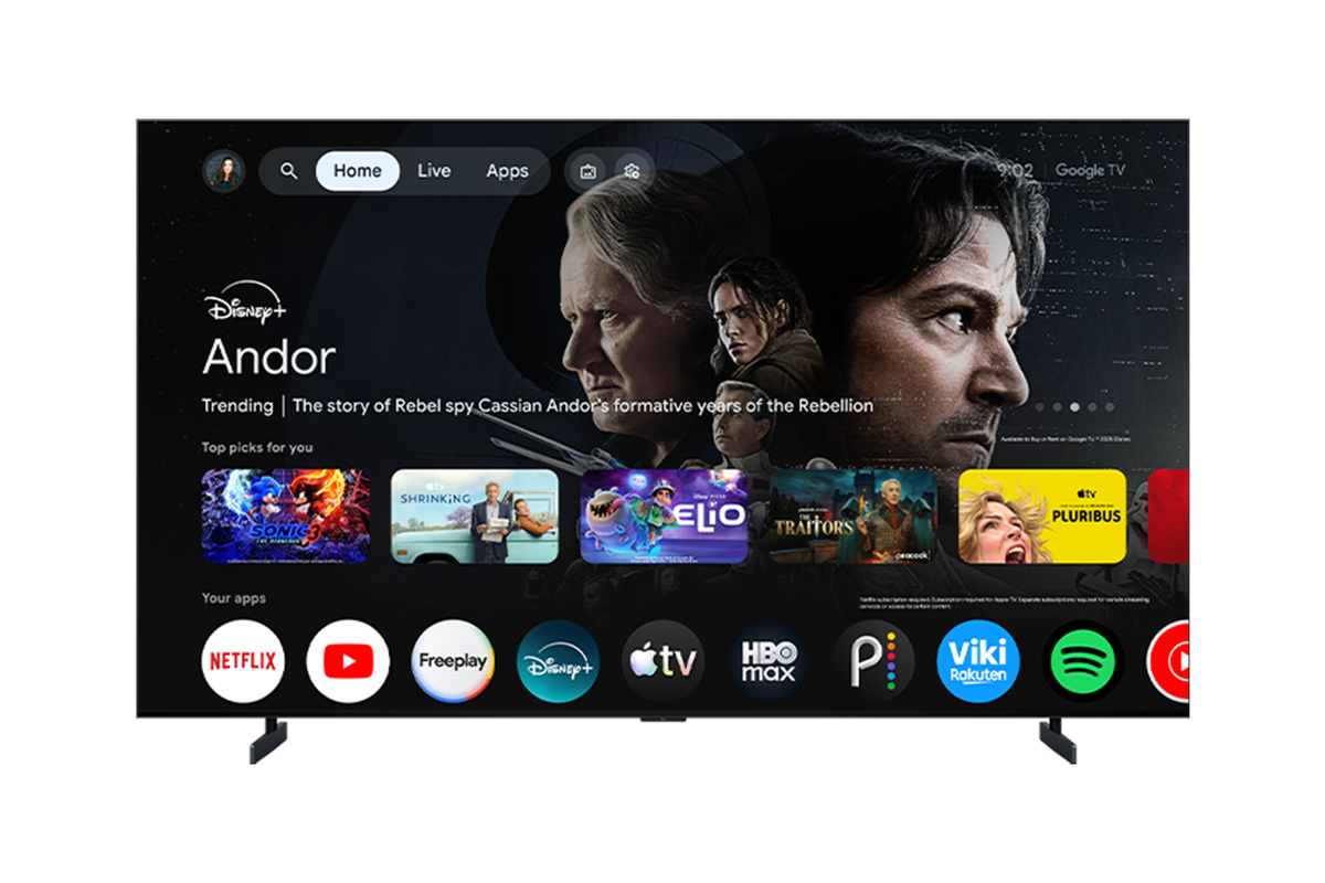 TCL 98" A400U Designer Series QD-Mini LED Smart TV with Google TV - 98A400U