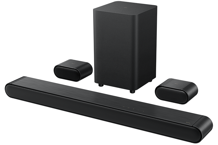 TCL S Class 5.1 Channel Sound Bar with DTS Virtual:X, Built-in Center Channel Speaker, Surround Sound Speakers and Wireless Subwoofer - S4510-CA