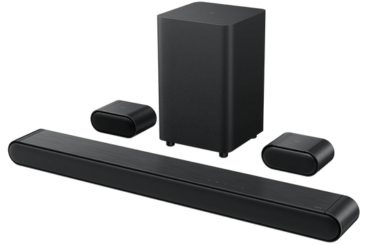 TCL S Class 5.1 Channel Sound Bar with DTS Virtual:X, Built-in Center Channel Speaker, Surround Sound Speakers and Wireless Subwoofer - S4510-CA