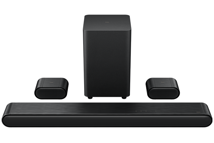 TCL S Class 5.1 Channel Sound Bar with DTS Virtual:X, Built-in Center Channel Speaker, Surround Sound Speakers and Wireless Subwoofer - S4510-CA