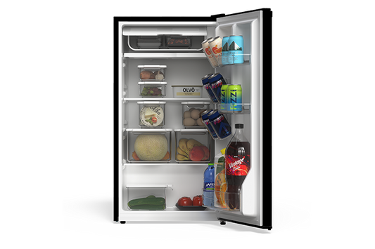 TCL 3.1 Cu.Ft Single Door Mini Refrigerator Black - TRM31S4AB