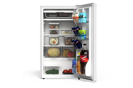 TCL 3.1 Cu.Ft Single Door Mini Refrigerator Silver - TRM31S4AV