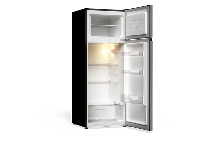 TCL 7.3 Cu.Ft. Two Door Refrigerator Stainless- TRT07T4AL
