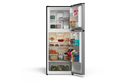 TCL 10.1 Cu.Ft. Two Door Refrigerator Stainless- TRT10T4AL