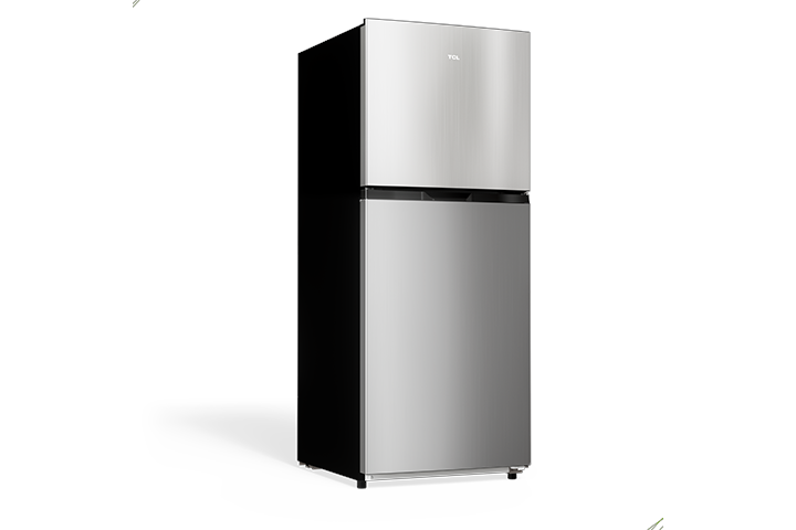 TCL 10.1 Cu.Ft. Two Door Refrigerator Stainless- TRT10T4AL