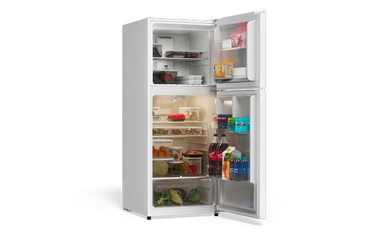 TCL 10.1 Cu.Ft. Two Door Refrigerator White - TRT10T4AW